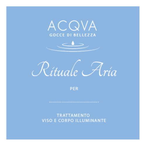 Rituale aria Acqva Gocce di Bellezza